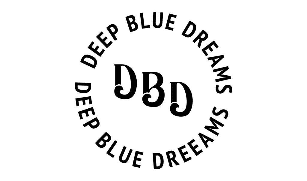 deep blue dreams brand logo suite sublogo