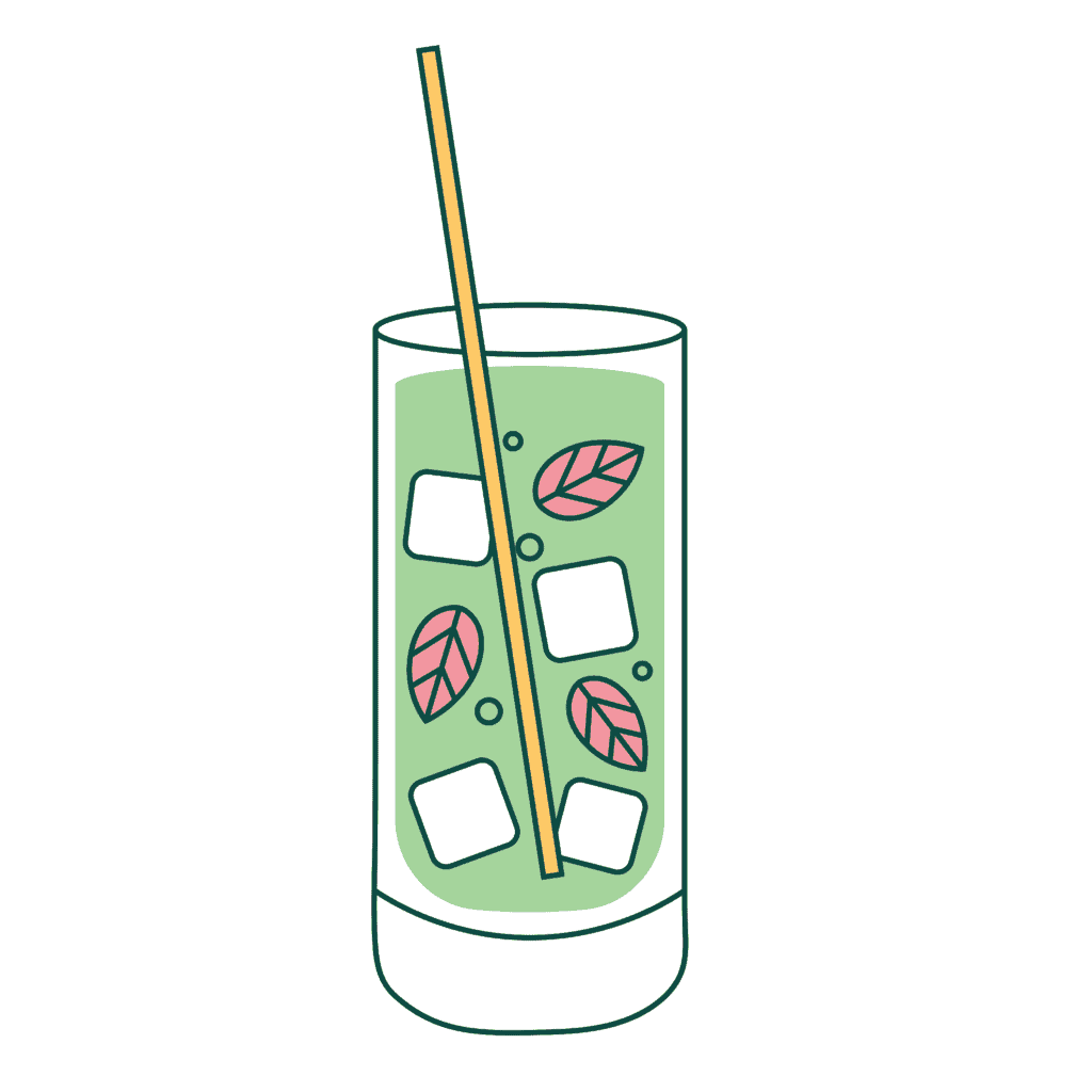 green mojito cocktail icon