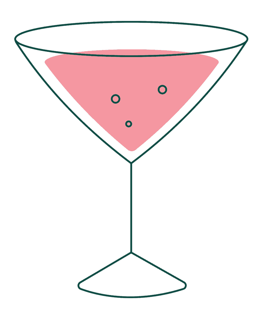 pink martini cocktail icon